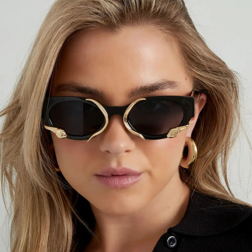 Gafas de sol con forma de serpiente Púrpura