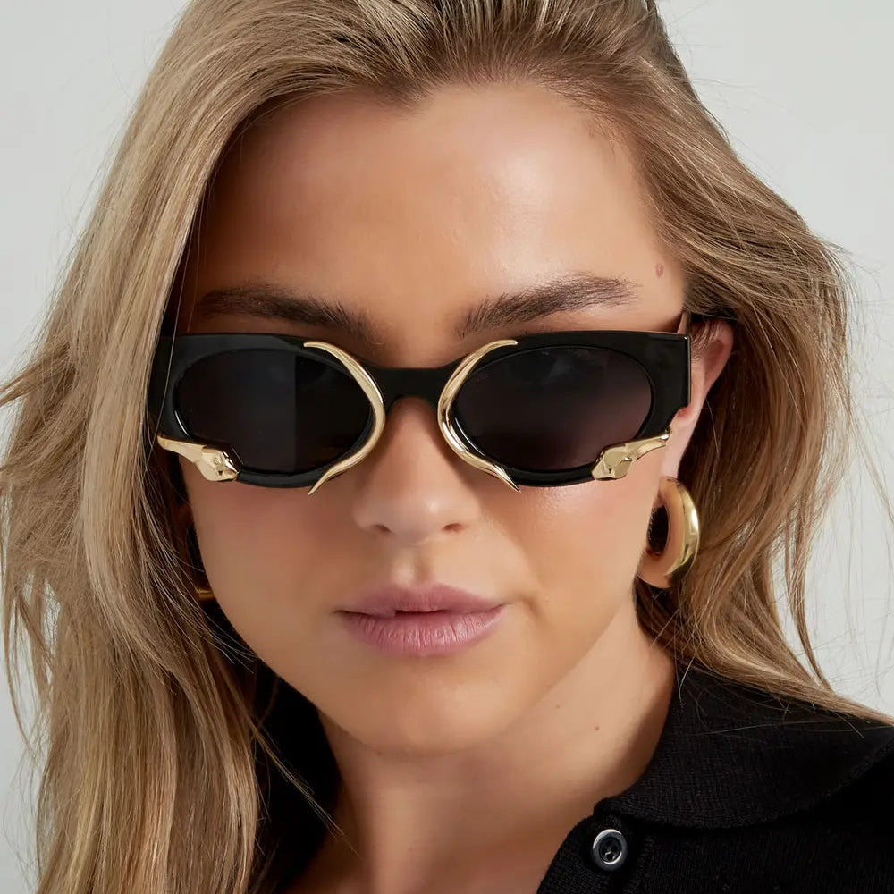 Gafas de sol con forma de serpiente Negro