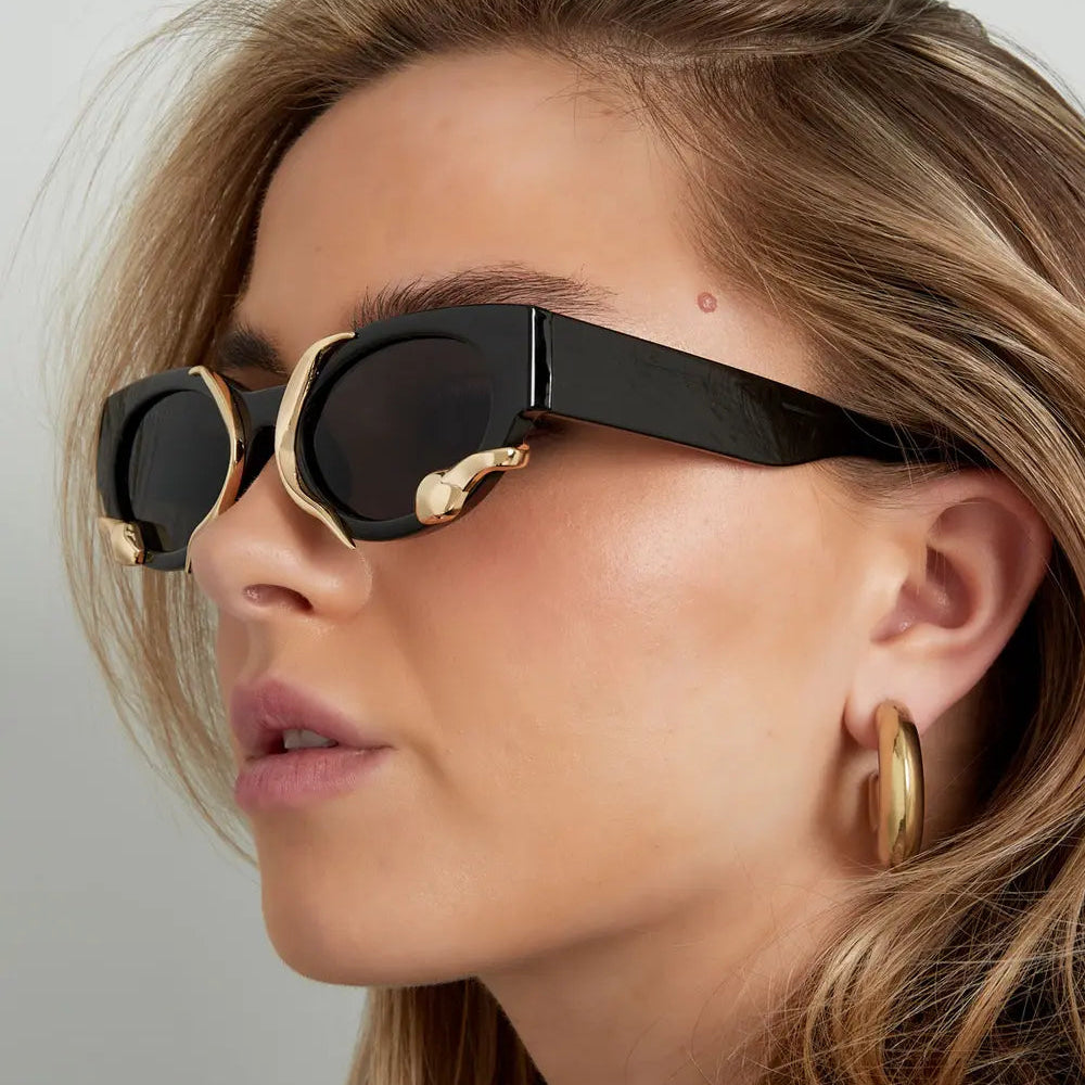 Gafas de sol con forma de serpiente Negro