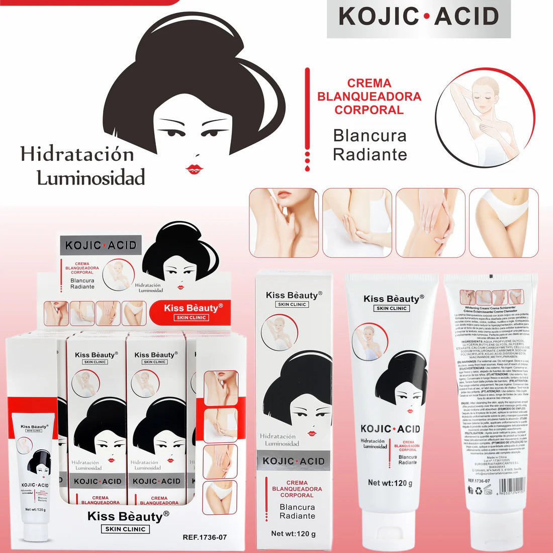 Crema Blanqueadora Corporal Kojic Acid