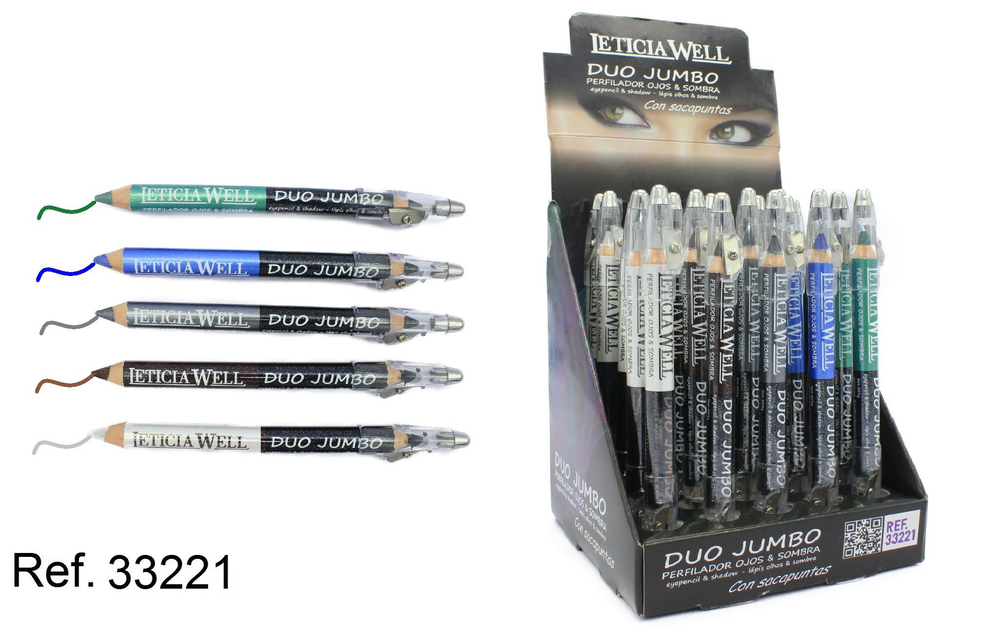 LAPIZ DE OJOS DUO JUMBO CON SACAPUNTAS