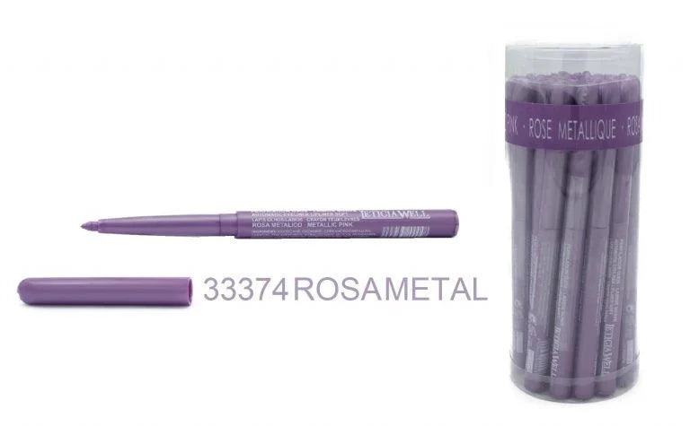 Perfilador ojos y labios rosa metalico