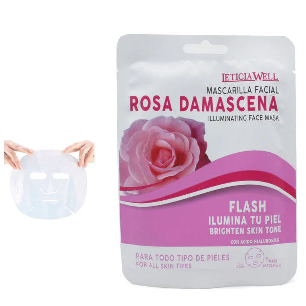 MASCARILLA FACIAL ROSA DAMASCENA