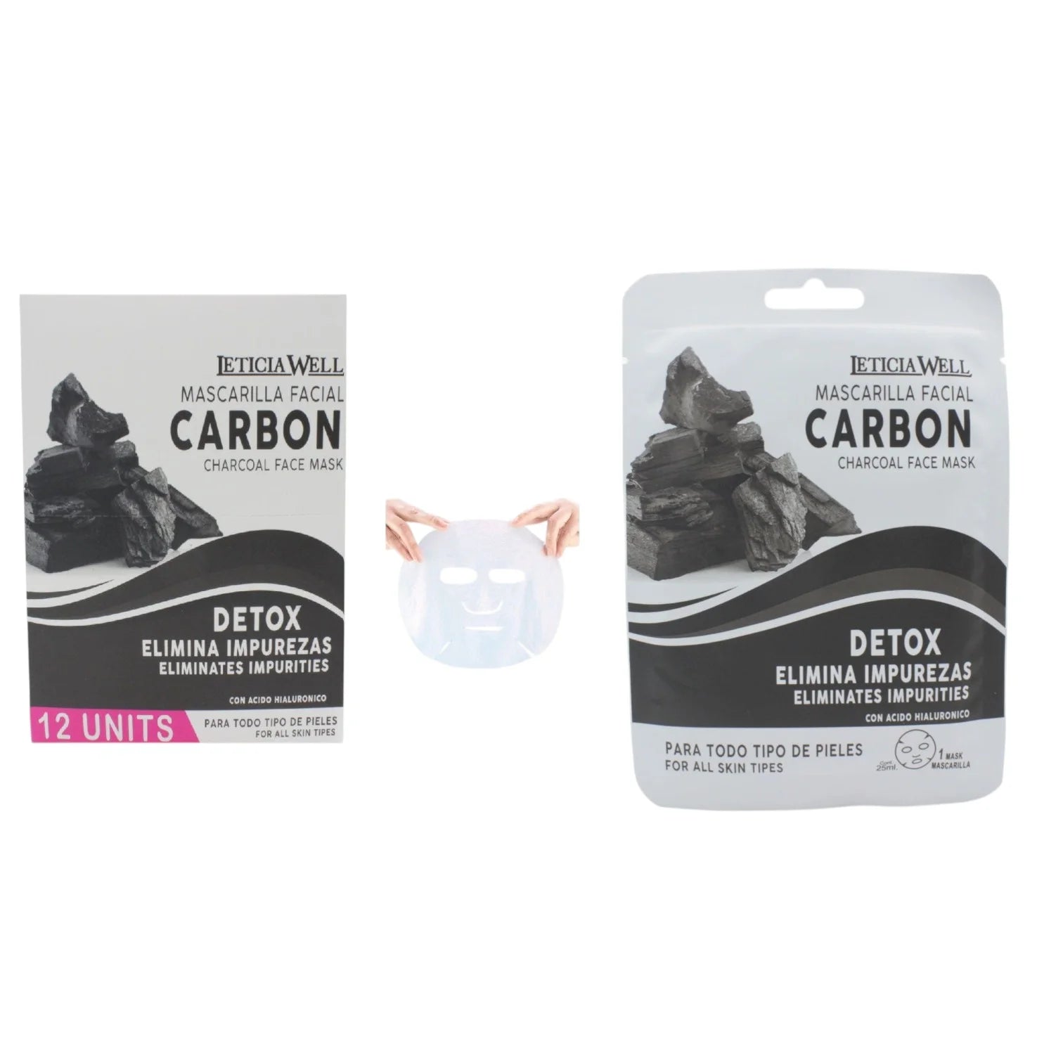 MASCARILLA FACIAL CARBON NEGRO