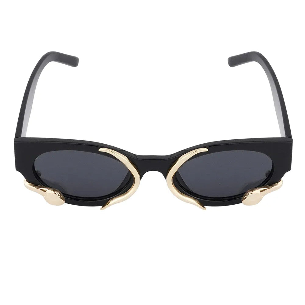Gafas de sol con forma de serpiente Negro