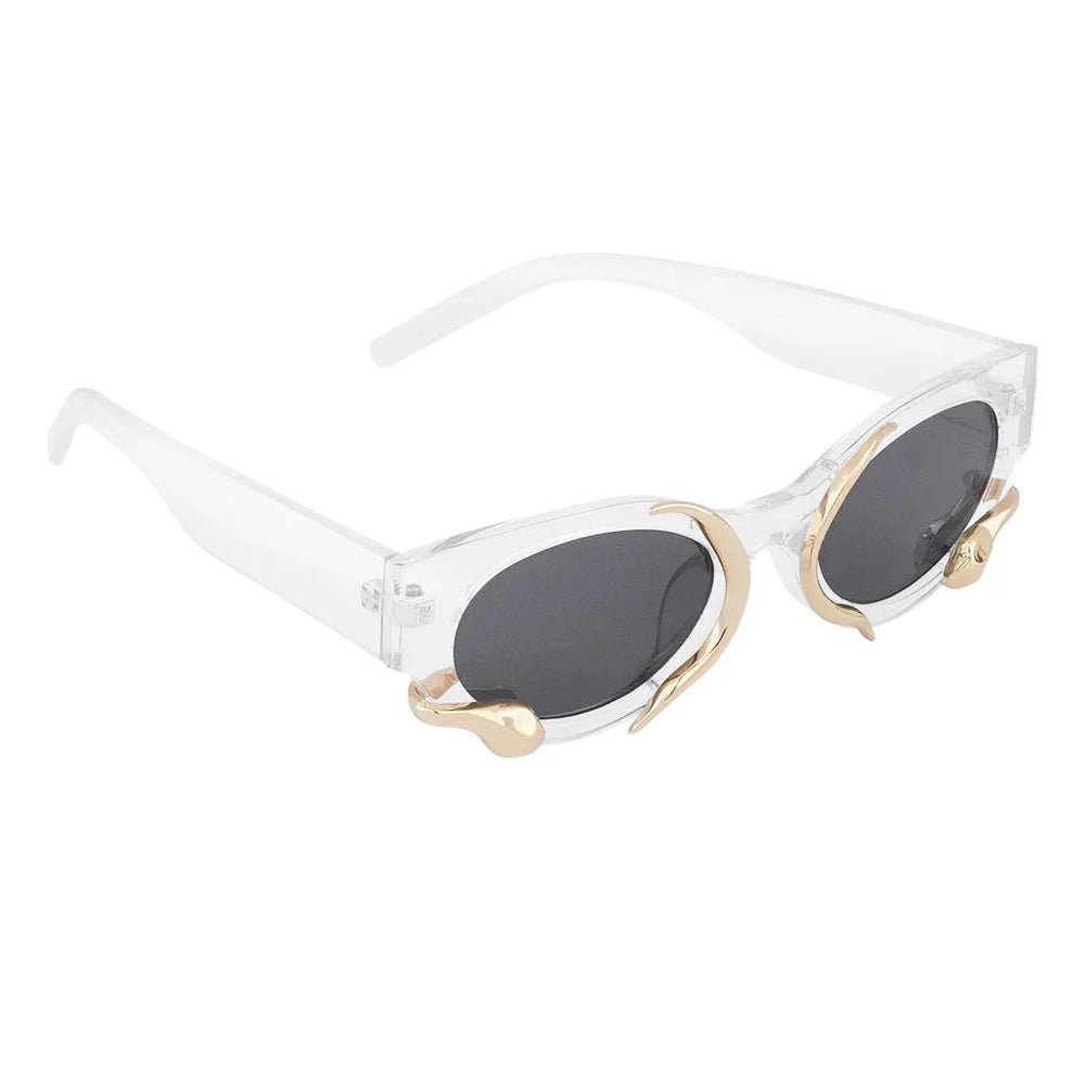 Gafas de sol con forma de serpiente Gris oscuro