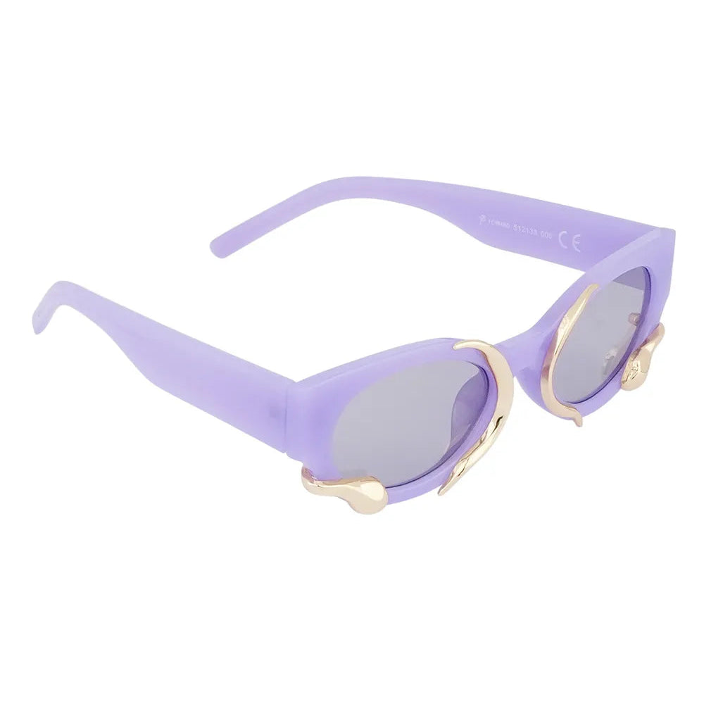 Gafas de sol con forma de serpiente Púrpura