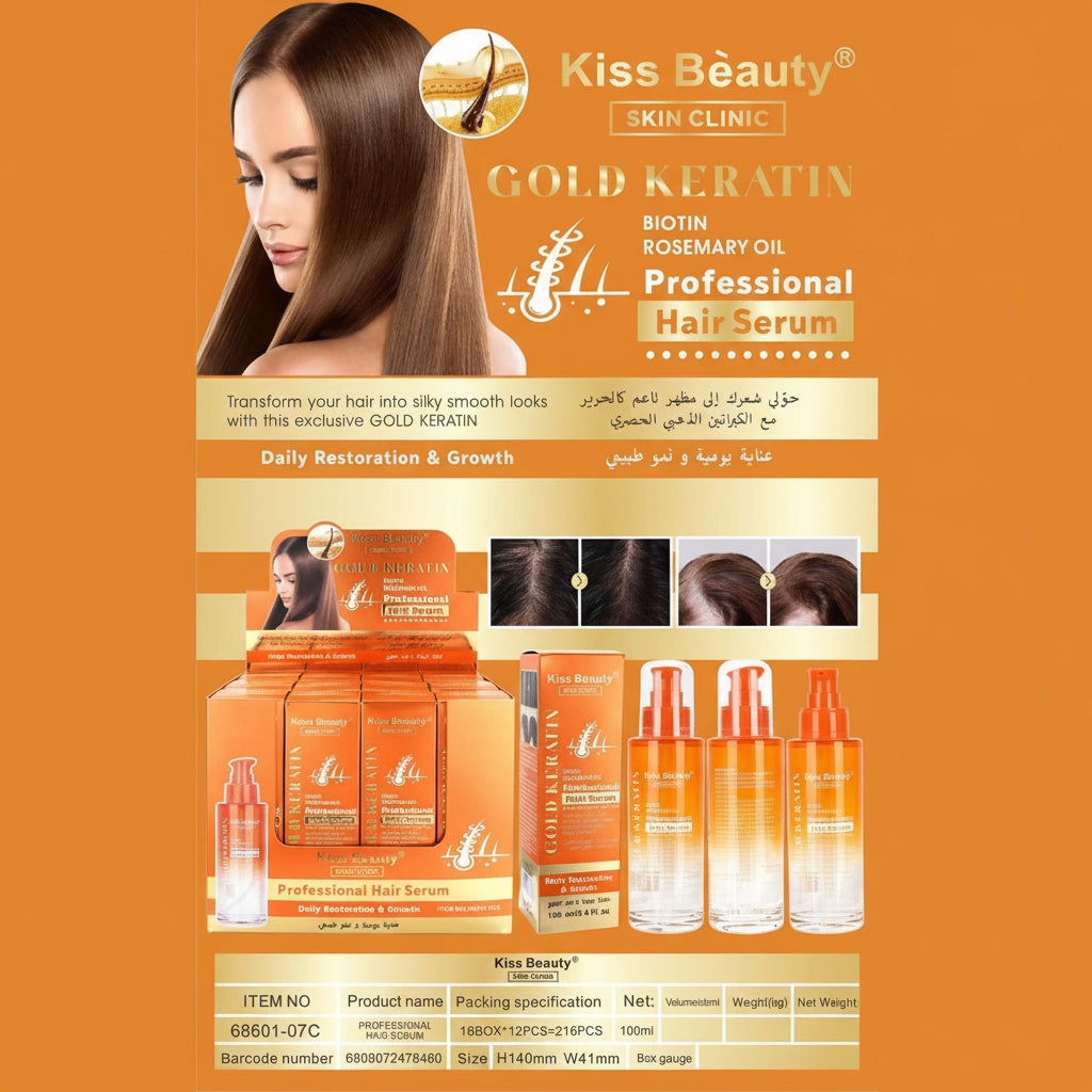 SERUM CAPILAR CON KERATINA GOLD