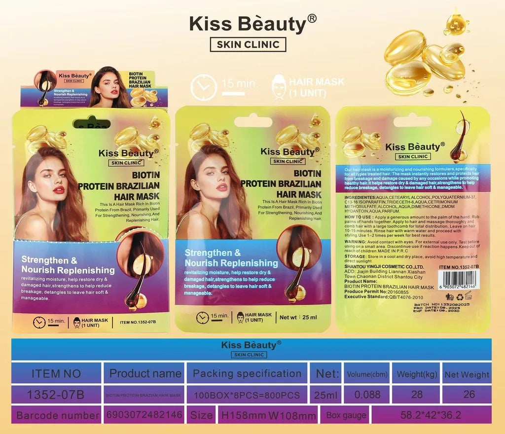 MASCARILLA CAPILAR CON BIOTINA Y PROTEINA