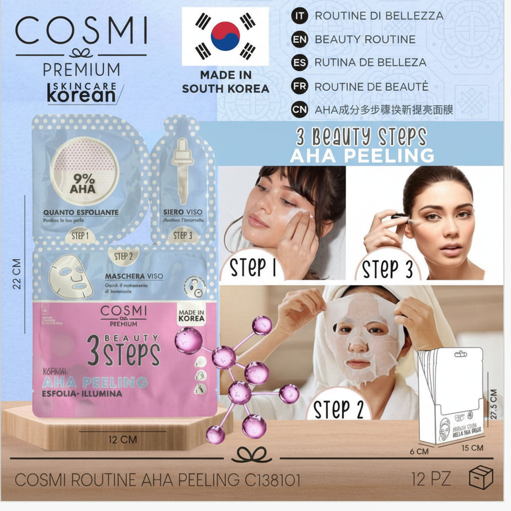 MASCARILLA PEELING KOREANA EN TRES PASOS