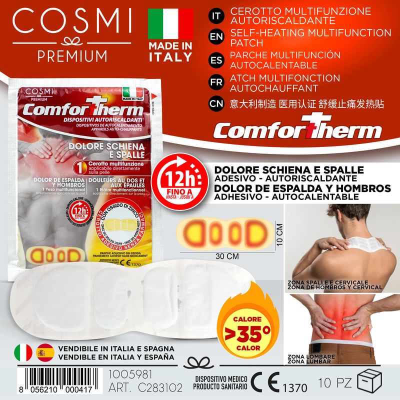 COSMI PARCHE PARA EL DOLOR AUTOCALENTABLE 12H HOMBROS