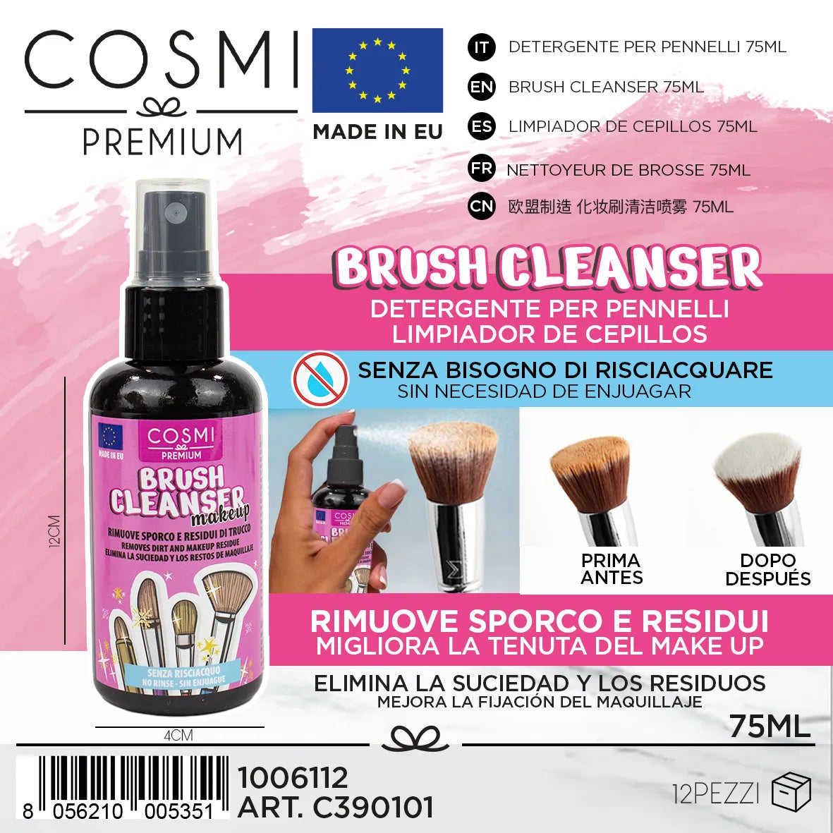 SPRAY LIMPIADOR DE BROCHAS