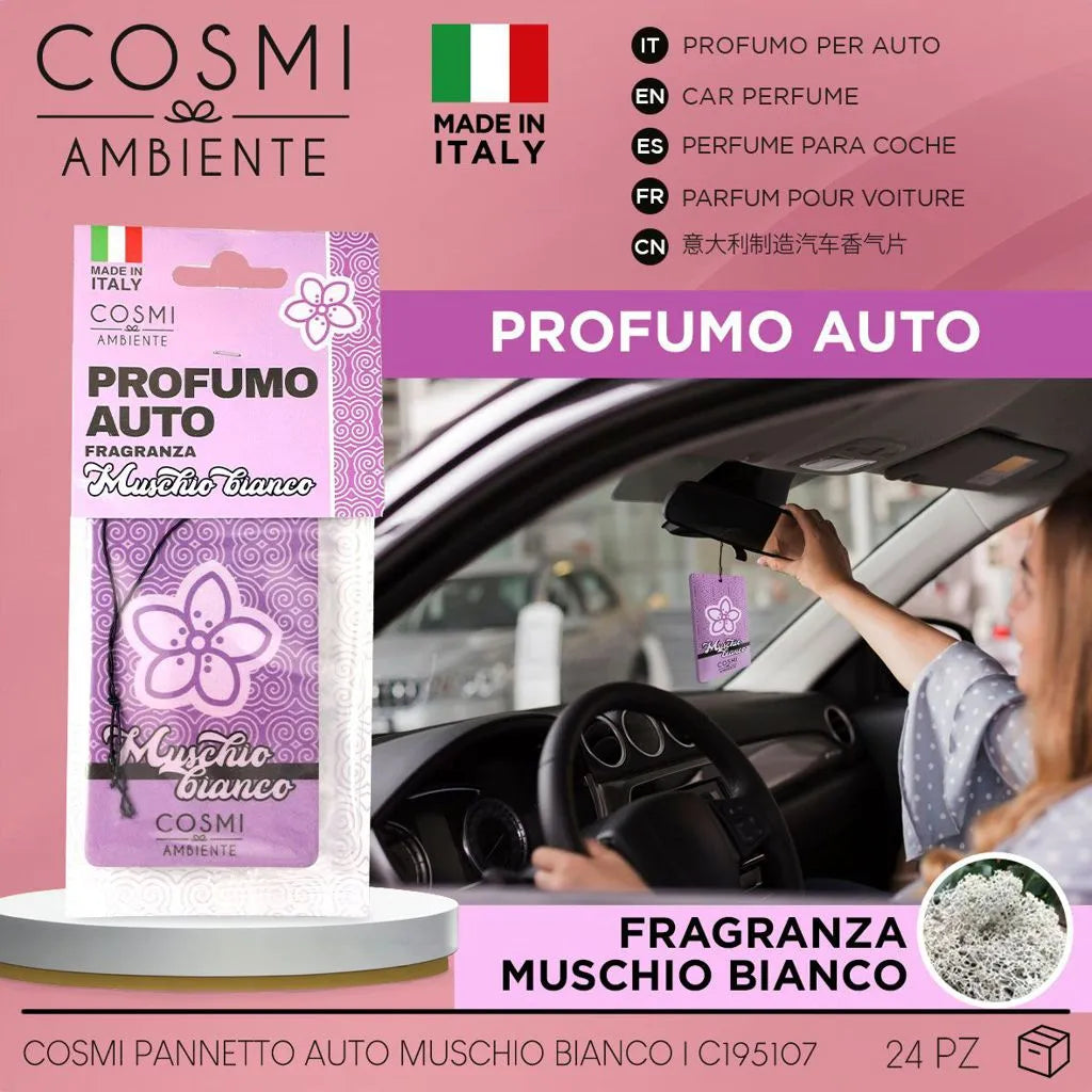 AMBIENTADOR COCHE MUSGO BLANCO