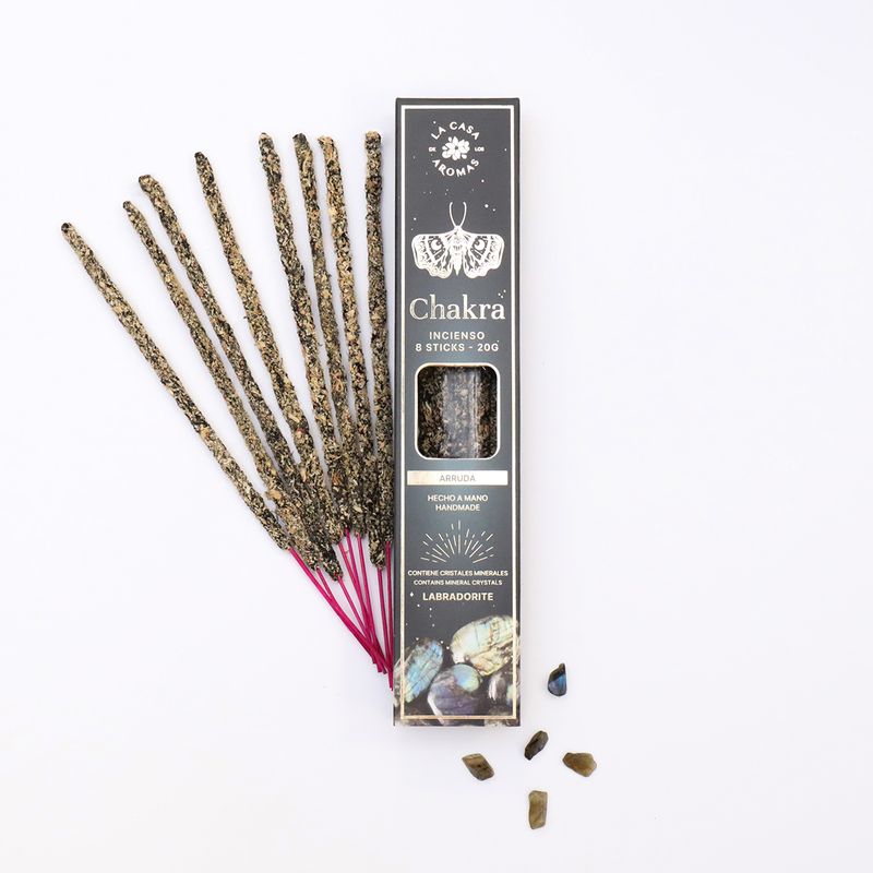 INCIENSO MYSTIC CHAKRA CON LABRANDORITA