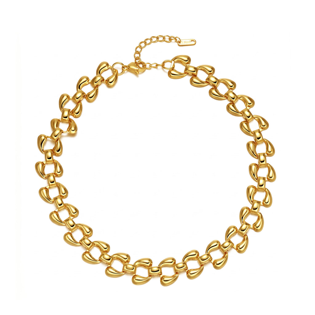 Collar Acero - Eslabón - 38 + 5 cm -