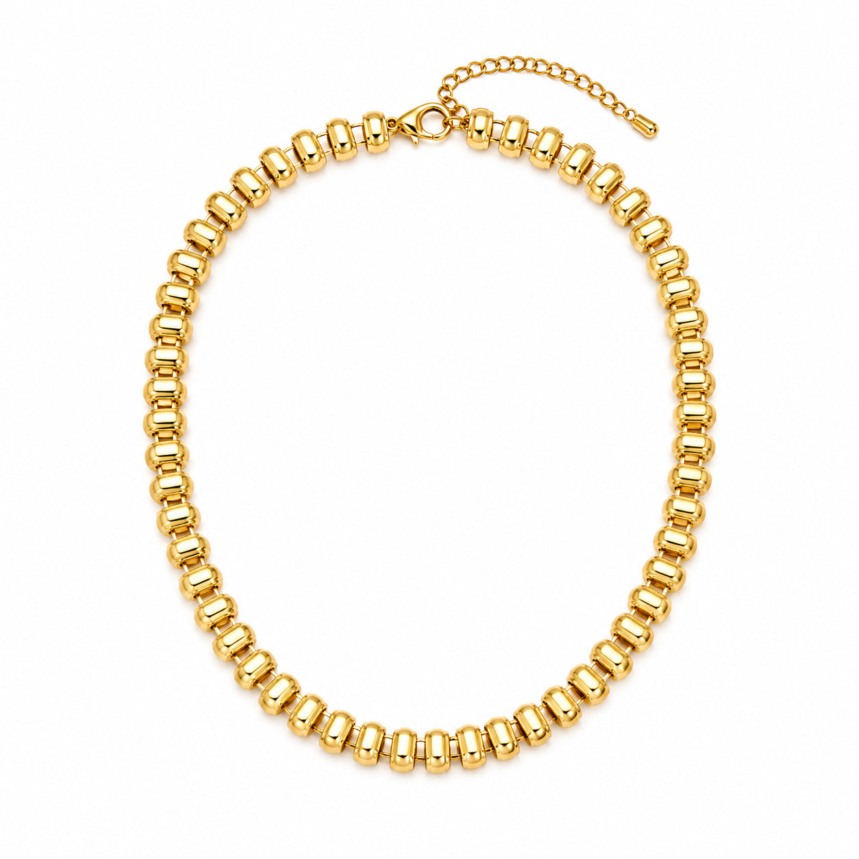 Collar Acero Liso - Diseño - 40 + 5 cm -
