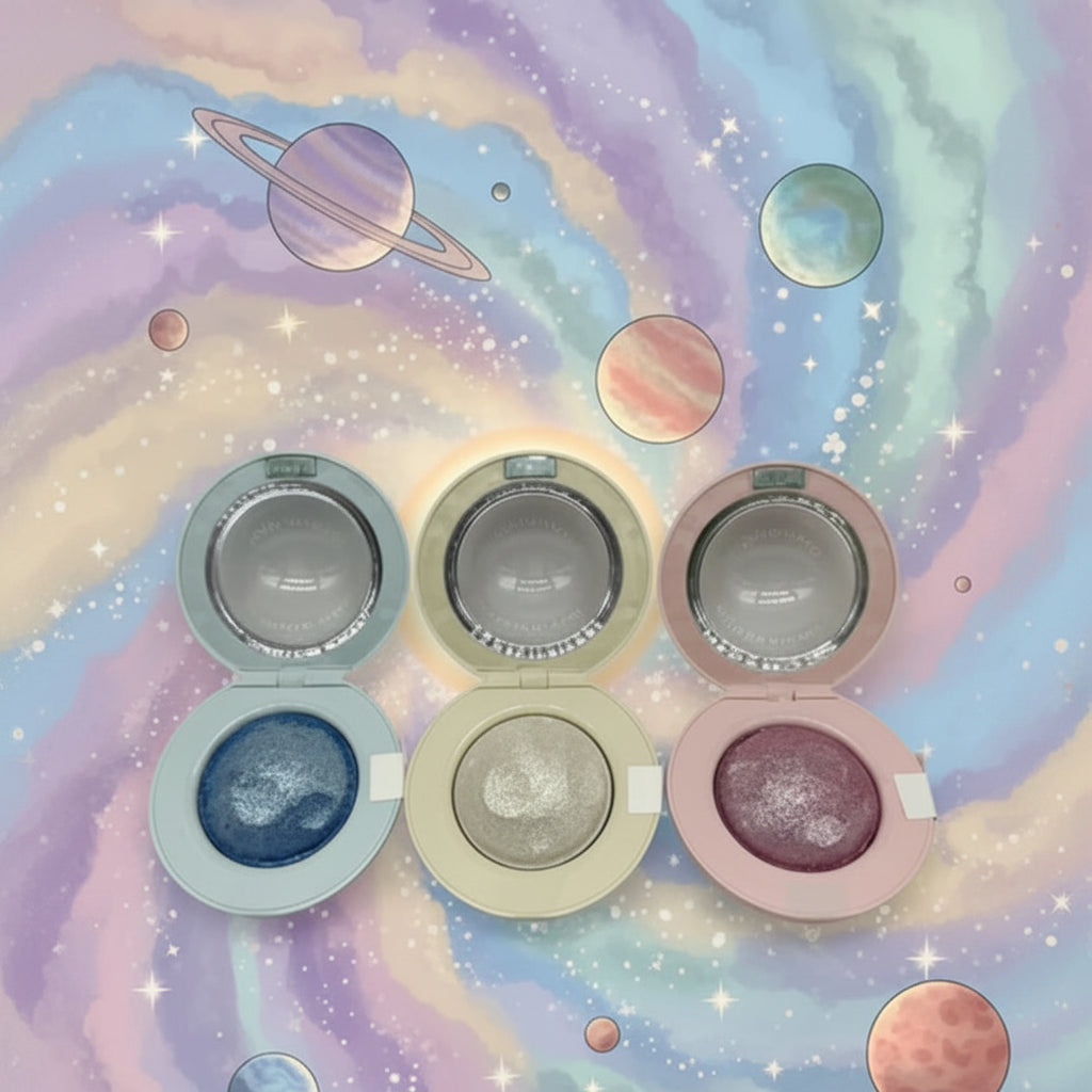 SOMBRA DE OJOS MULTIUSOS 2X1 EN FORMA DE PLANETAS